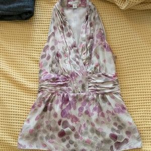 Sleeveless silk blouse